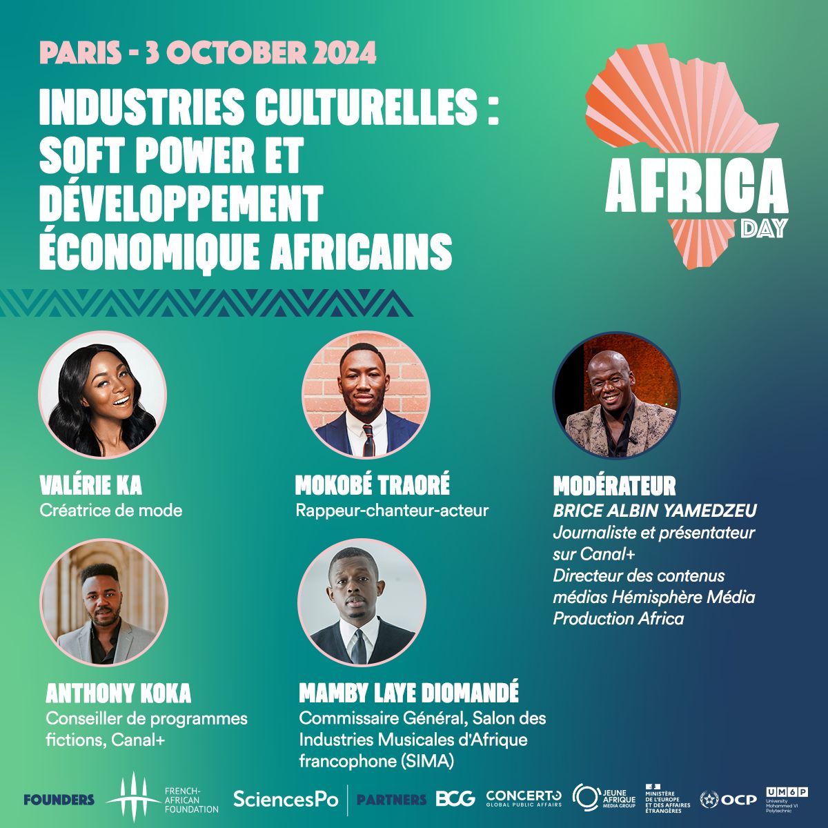 Ce jeudi 3 octobre, j’aurai le plaisir de participer à l’#AfricaDay à <a href="/sciencespo/">Sciences Po</a>. 

Au cours de cette journée de célébration de l’excellence africaine, de nombreuses icônes de notre continent parmi lesquelles des chefs d’État, sportifs, journalistes, artistes et entrepreneurs