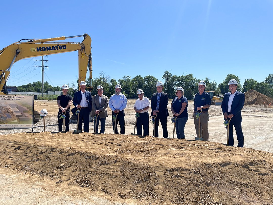 The Albert M. Higley Co. hosted the groundbreaking for The City of Mayfield Heights Aquatic&amp;Community Center! Phase 1 includes a community center, outdoor pool, gymnasium, and relocated service yard. Excited for the project’s progress and community impact! #recreationconstruction