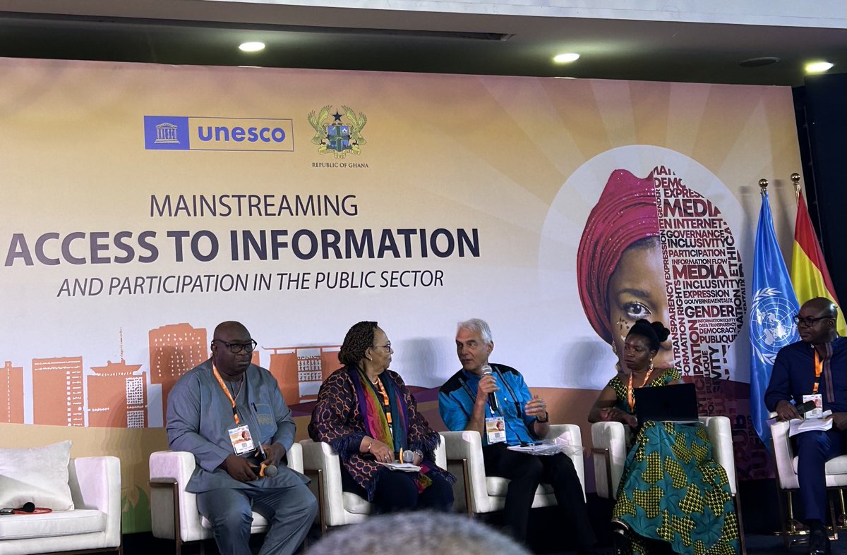 The fantastic ⁦<a href="/EdetOjo/">Edetaen Ojo</a>⁩ talking about the value of data, reminding us that it is being monetized and the need for guardrails. ⁦<a href="/UNESCO/">UNESCO 🏛️ #Education #Sciences #Culture 🇺🇳</a>⁩ #righttoinformation