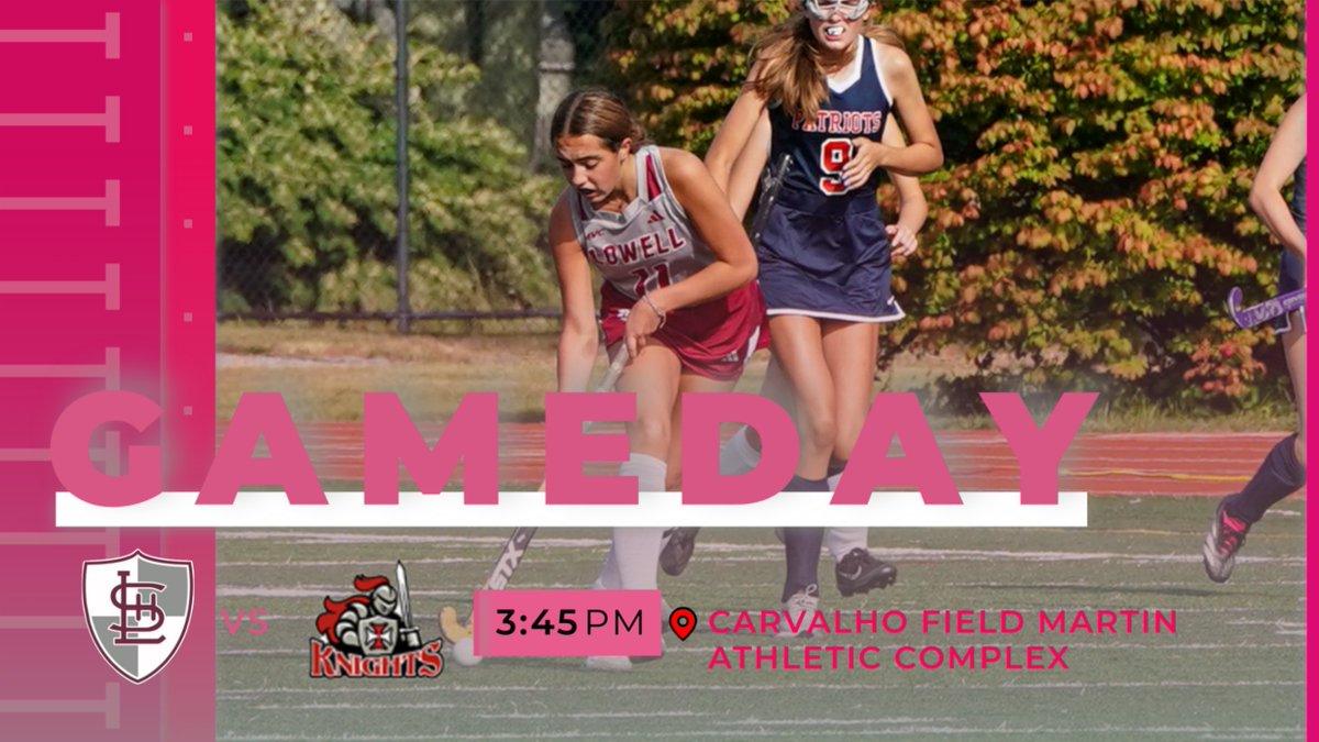 Lowell Varsity Field Hockey Pink Out Night against North Andover set for 3PM at Carvalho Field! #GOLOWELL