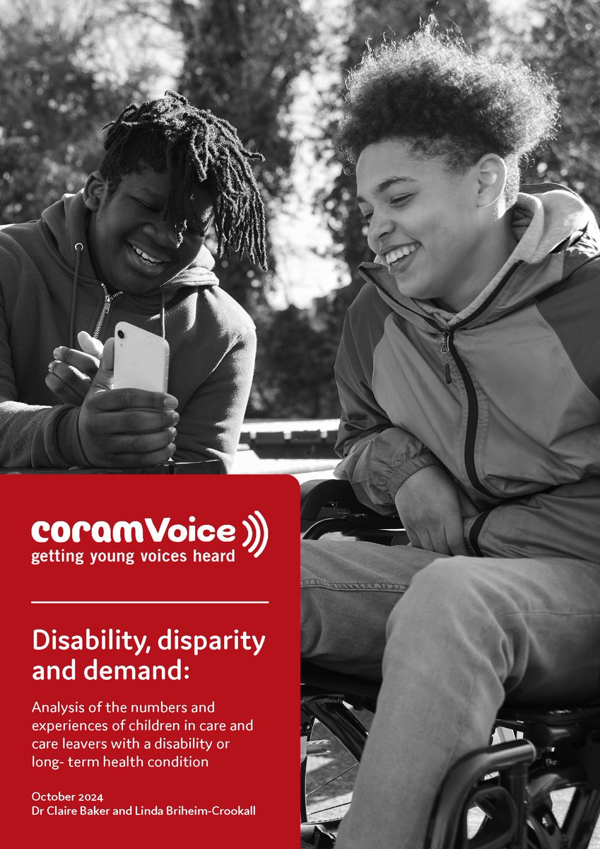 Today we're proud to publish groundbreaking research into the experience of children in and leaving care with a disability or long-term health condition in England. We've found that too many young people risk missing out on the help they need. ow.ly/Q4MM50TAUCe