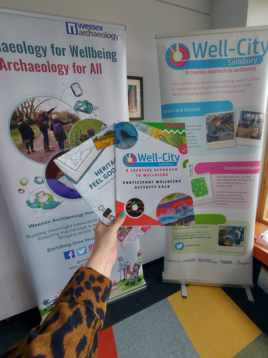 Yesterday we had the pleasure of speaking at <a href="/TheNCCH/">The National Centre for Creative Health</a> event, sharing the Well-City Salisbury project and <a href="/wessexarch/">Wessex Archaeology</a> community work. 

It was an inspiring day of sharing, connecting, and showcasing the incredible creative health practices happening in our area.

#creativehealth