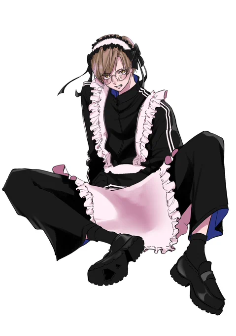 ジャージメイド描いてみたかった 