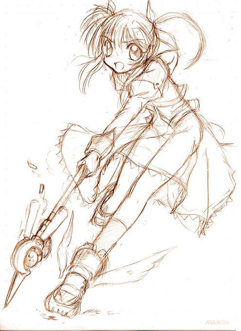 なのは20周年なのかぁ。ってことはこのラフも仕上げずにほぼ20年かぁ・・・(;'∀') 