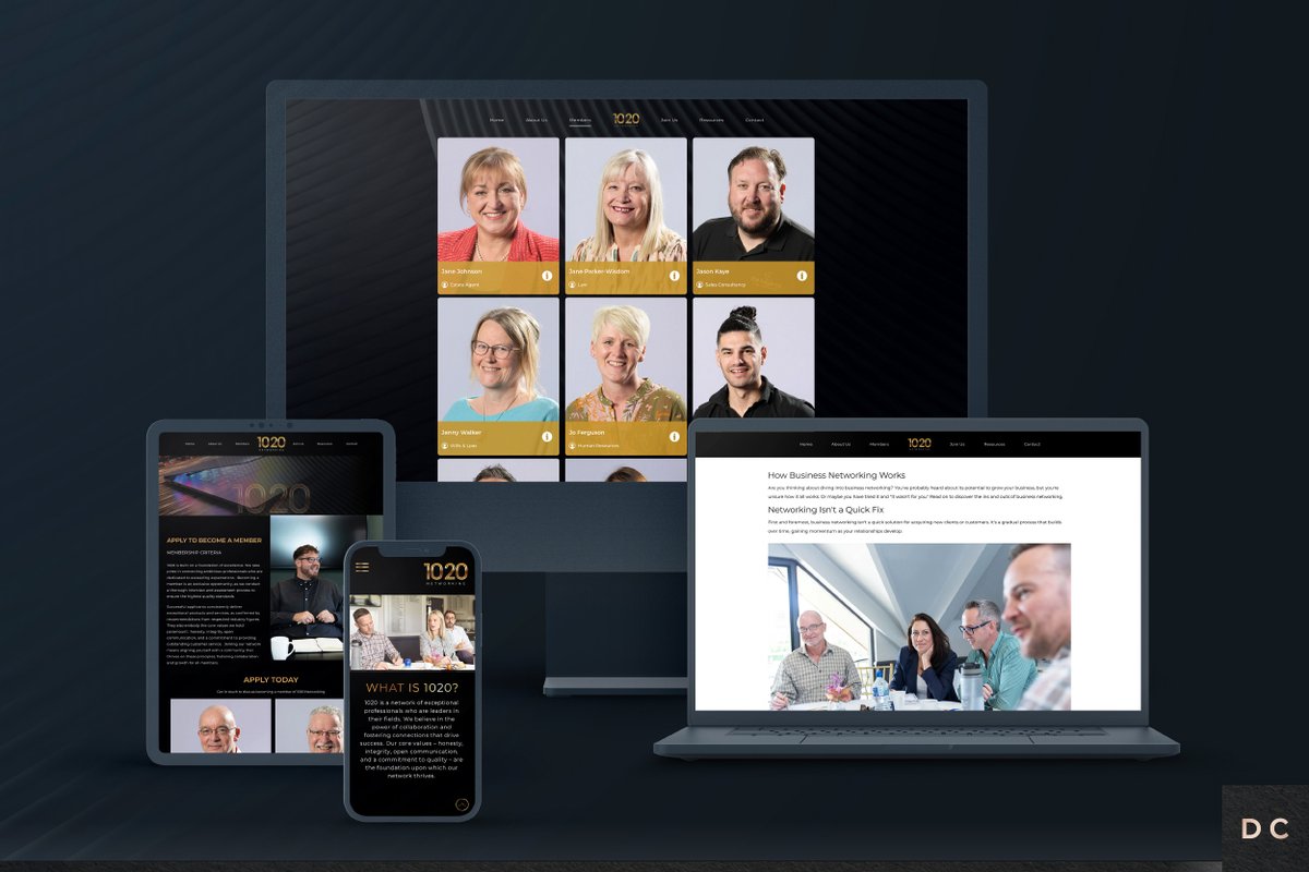 DunstarCreative's tweet image. It’s exciting to see the new branding on the 1020 Networking website. Since we developed the 1020 branding, we were entrusted with designing the look and feel of the upcoming site. Special thanks to
Steve J Phyall for the photography and Klayton Berry for the Members videos.