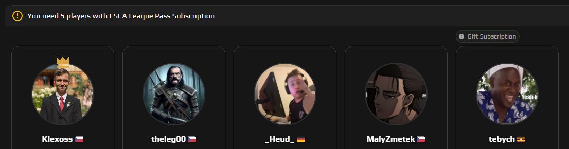 _Heud_'s tweet photo. Yo @FACEIT @FACEITcs @FACEITSupport could you please fix our issue or at least react on tickets, all of us bought Esea league pass and we cant join in. Please fix this issue because we didnt buy it just to waste money. https://t.co/mmRXKiLOcY