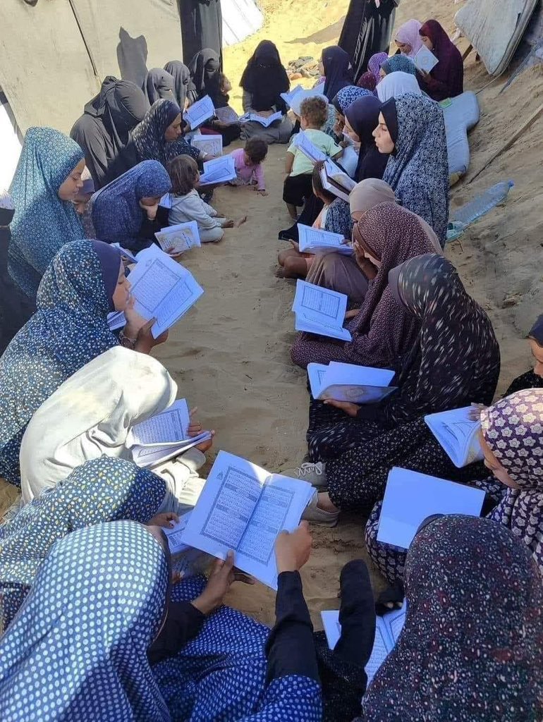 This is #Gaza! You can never defeat a people who embrace the #Quran!