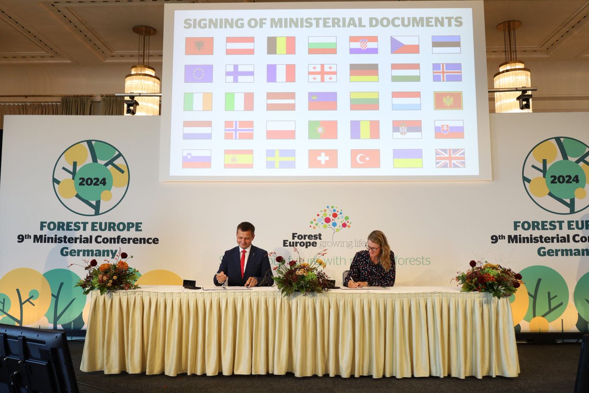 FORESTEUROPE's tweet image. With the signature of 35 countries and the full support of more than 20 observer organizations, FOREST EUROPE proudly announces that the Bonn Ministerial Decision and the Bonn Ministerial Declaration are now officially signed and submitted.

Check them ➡️ conference.foresteurope.org/our-9th-minist…