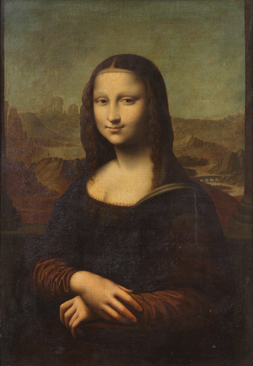This copy of the Mona Lisa just made £80,000 at Bonhams. You might think that’s a lot for a copy, but as a good, early example it’s a bit of a bargain. I’ve seen worse ones make much more.