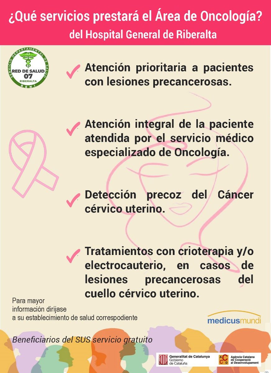 MaraAnglicaTor5's tweet photo. BOLIVIA: inauguración de un Área Oncológica en Riberalta para atender a las mujeres con lesiones precancerosas de cuello uterino. En el marco del  programa de la ACCD. @medicusmundi @medicusmundimed https://t.co/RBOWo6UNgy