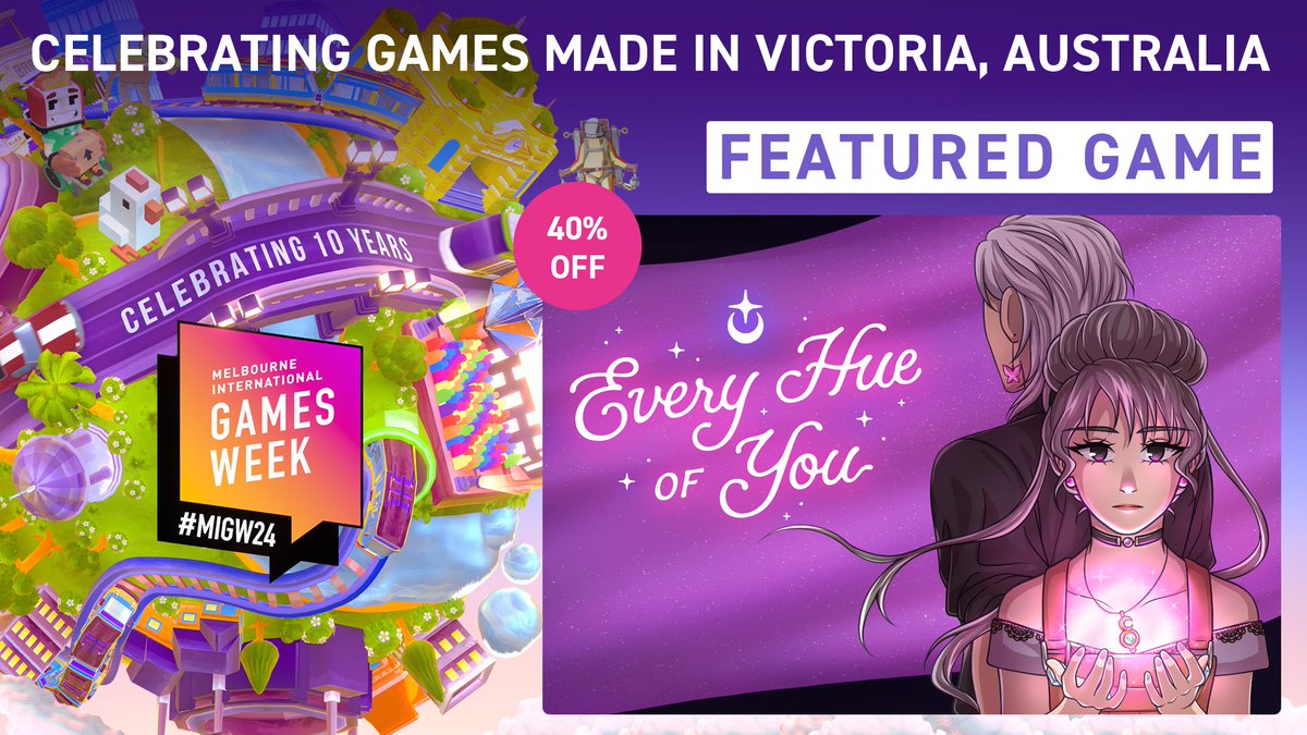 #MIGW24 is finally here! ✨

To celebrate, our cute and thoughtful visual novel is currently 40% off 💖

Check out more amazing Victorian made games on Steam this week!