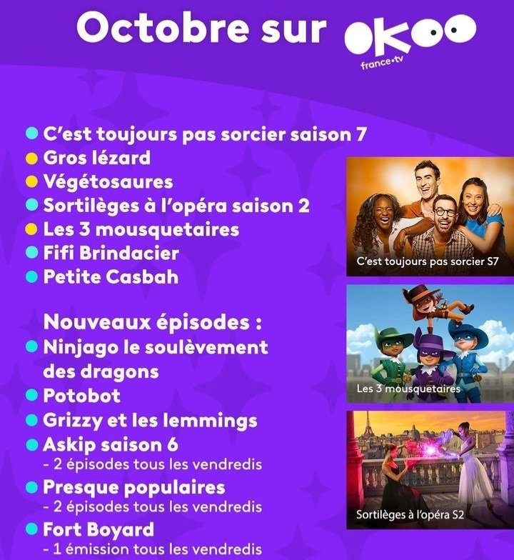 Mathieu Duméry (@prfeuillage) on Twitter photo C'est la rentrée sur Okoo !!!
Découvrez les premiers épisodes de #CTPS saison 7🤩
<a href="/francetvstudio/">france.tv studio</a> <a href="/Francetele/">France Télévisions</a> C'est la rentrée sur Okoo !!!
Découvrez les premiers épisodes de #CTPS saison 7🤩
<a href="/francetvstudio/">france.tv studio</a> <a href="/Francetele/">France Télévisions</a>