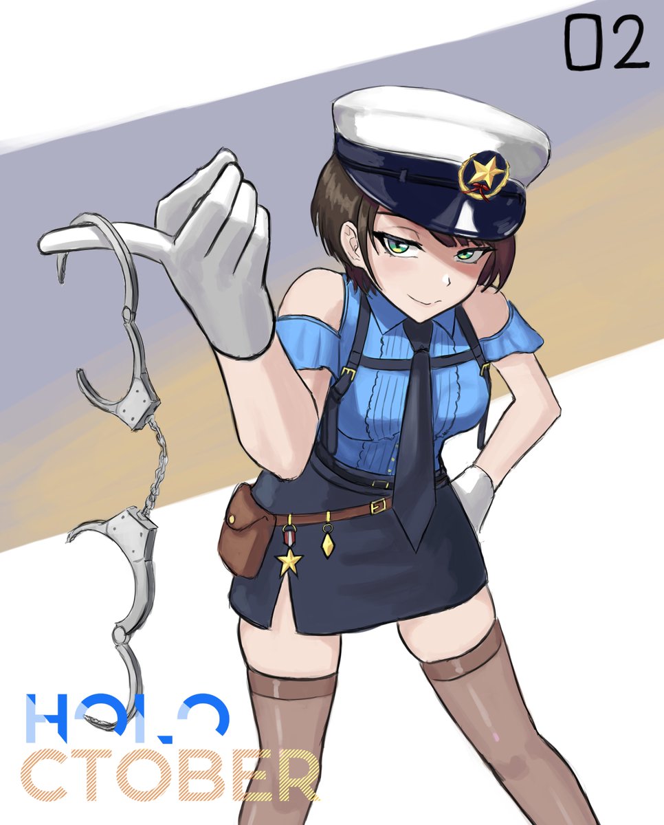 🚨 #HOLOctober
🦆 #プロテインザスバル 

Day 02 - Police