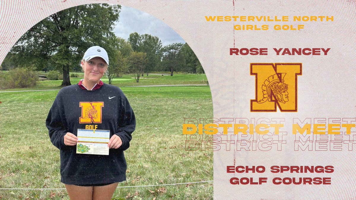 North Warriors AD (@northwarriorsad) on Twitter photo Best of luck to senior Rose Yancey as she represents <a href="/wnhsgg/">WNHS Girls Golf</a> at the District Meet at Echo Springs Golf Course today!
#ALLN ποΈββοΈ Best of luck to senior Rose Yancey as she represents <a href="/wnhsgg/">WNHS Girls Golf</a> at the District Meet at Echo Springs Golf Course today!
#ALLN ποΈββοΈ