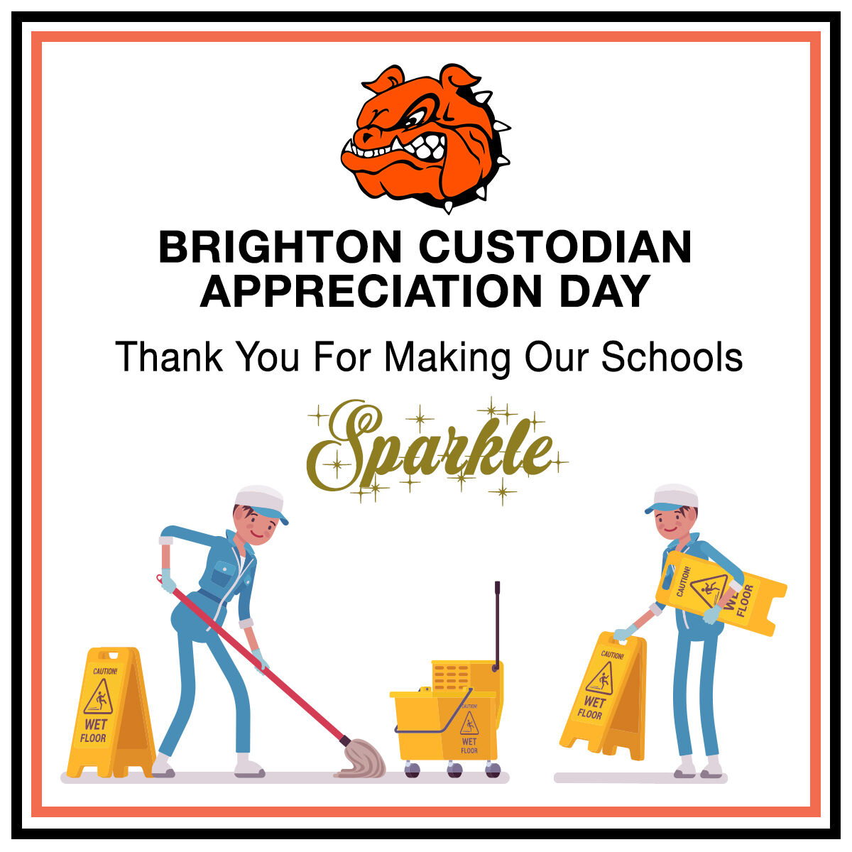 It's National Custodian Appreciation Day and we want to give a huge shout out to our awesome custodial staff who work tirelessly to help keep our schools clean and welcoming.

Comment below and let our custodians know how much we appreciate them.

#GoDogs #NationalCustodialDay