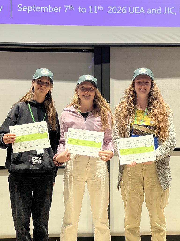 ElinFalla's tweet image. My talk at the Plant Pathology conference #PPATH24 won the PH Gregory Prize for best student talk! Thanks to @BS_PP for organizing such a great conference