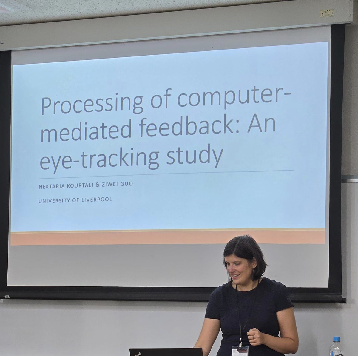 English Department (@livunienglish) on Twitter photo Dr Nektaria Kourtali (pictured) and <a href="/languageGuoZ/">Ziwei Guo</a> from <a href="/LivUniEnglish/">English Department</a> recently presented their study on computer-mediated feedback at the International Computer Assisted Language Learning conference in Tokyo. Hear more about Dr Kourtali's research here: podcasters.spotify.com/pod/show/uol-s… Dr Nektaria Kourtali (pictured) and <a href="/languageGuoZ/">Ziwei Guo</a> from <a href="/LivUniEnglish/">English Department</a> recently presented their study on computer-mediated feedback at the International Computer Assisted Language Learning conference in Tokyo. Hear more about Dr Kourtali's research here: podcasters.spotify.com/pod/show/uol-s…