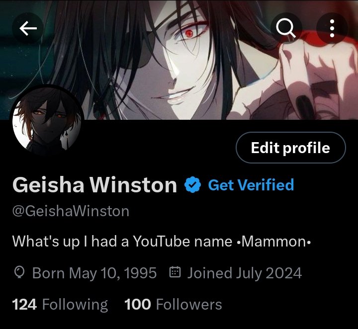 GeishaWinston's tweet image. Thank You for 100 followers despite not posting in X/Twitter that much 🥹🙏