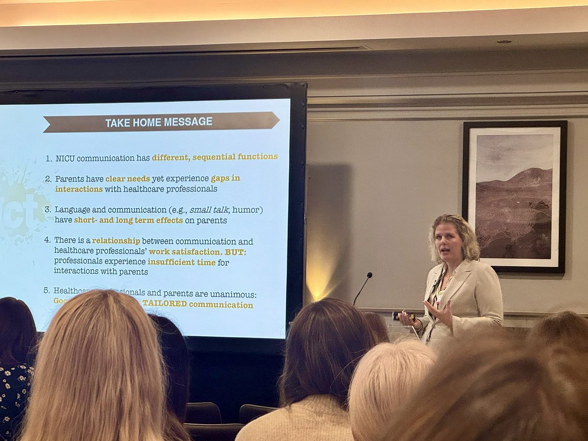 “Communication has the power to harm and to heal.” Dr Nanon Labrie presents her extensive work on staff/parent communication in the neonatal unit. #FICare #FICare2024 #FiCare2024