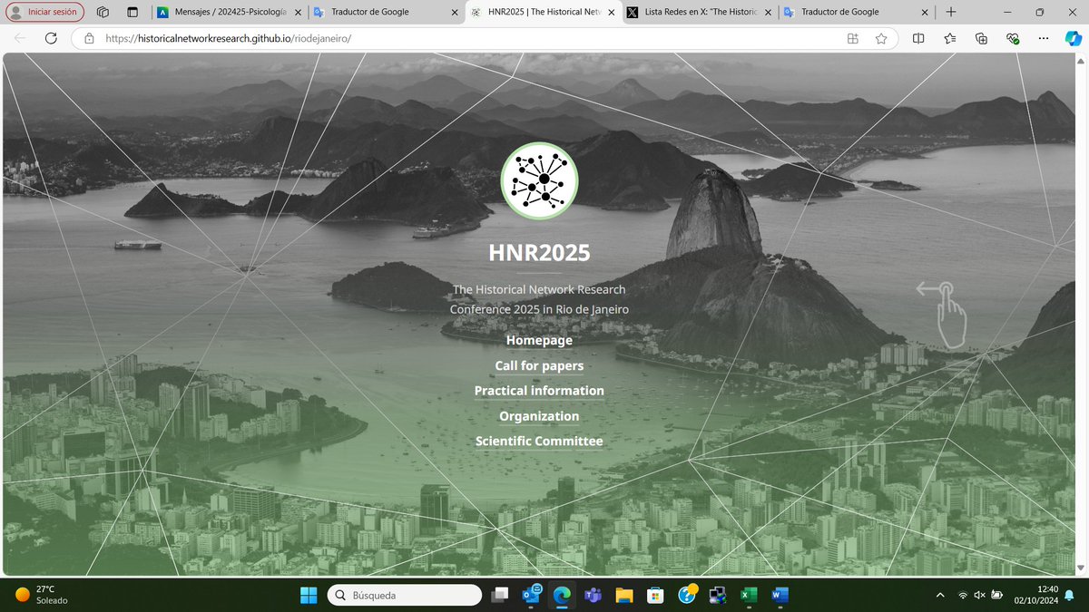 The Historical Network Research Conference 2025 in Rio de Janeiro #sna #ars historicalnetworkresearch.github.io/riodejaneiro/ #HistoricalNetworks
