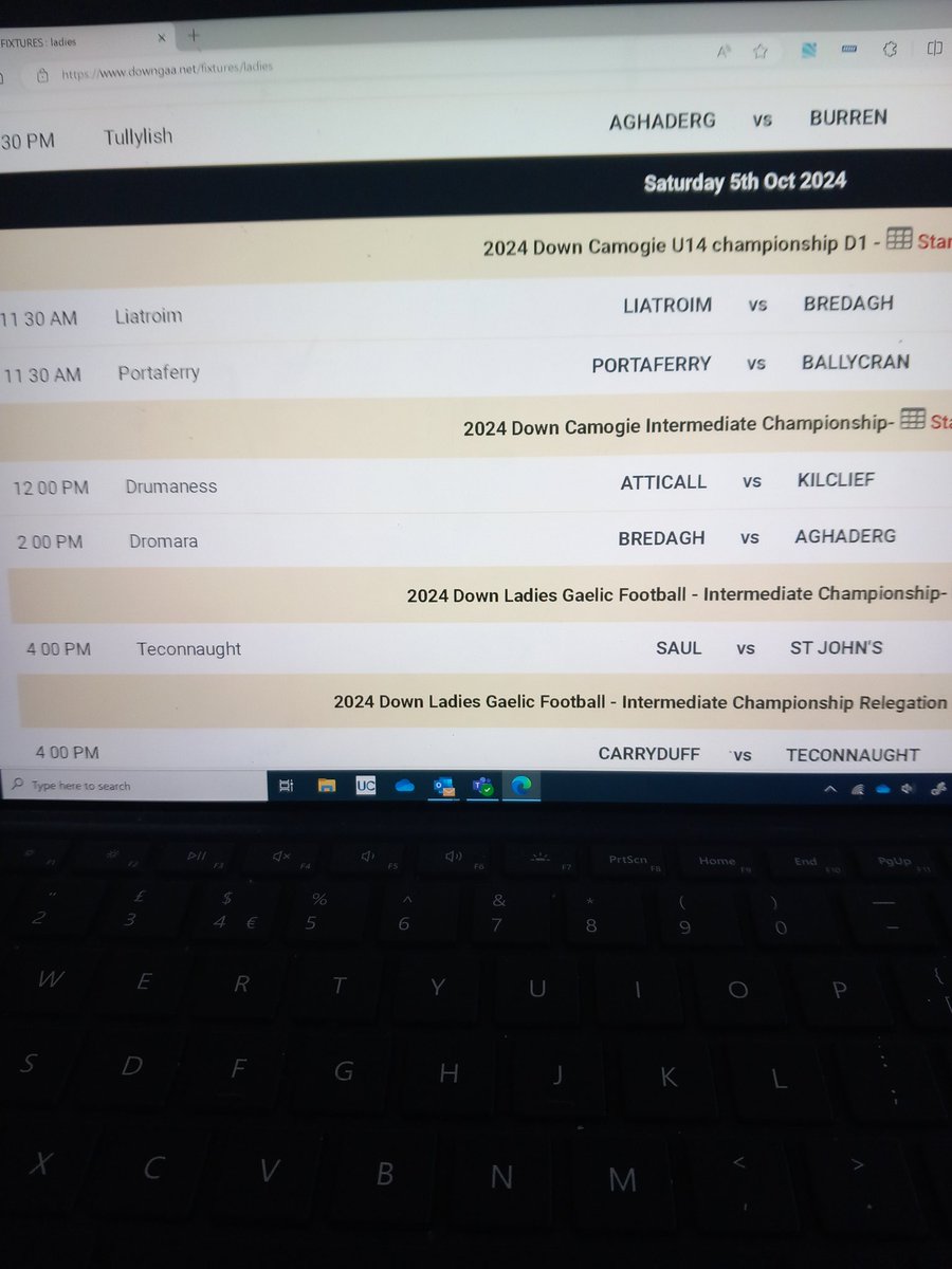 Lorraine McCartan (@l_mc67) on Twitter photo Well done <a href="/DownLGFA/">Down-LGFA</a> plenty of recovery time! <a href="/CillCleithe1901/">Kilclief GAC</a> v Atticall fixture in for days n Saul v St Johns appears today. You were aware there are players involved in both. #playerwellfare <a href="/UlsterLadies/">Ulster Ladies Gaelic</a> <a href="/OfficialCamogie/">The Camogie Association</a> <a href="/UlsterCamogie/">Ulster Camogie</a> Well done <a href="/DownLGFA/">Down-LGFA</a> plenty of recovery time! <a href="/CillCleithe1901/">Kilclief GAC</a> v Atticall fixture in for days n Saul v St Johns appears today. You were aware there are players involved in both. #playerwellfare <a href="/UlsterLadies/">Ulster Ladies Gaelic</a> <a href="/OfficialCamogie/">The Camogie Association</a> <a href="/UlsterCamogie/">Ulster Camogie</a>