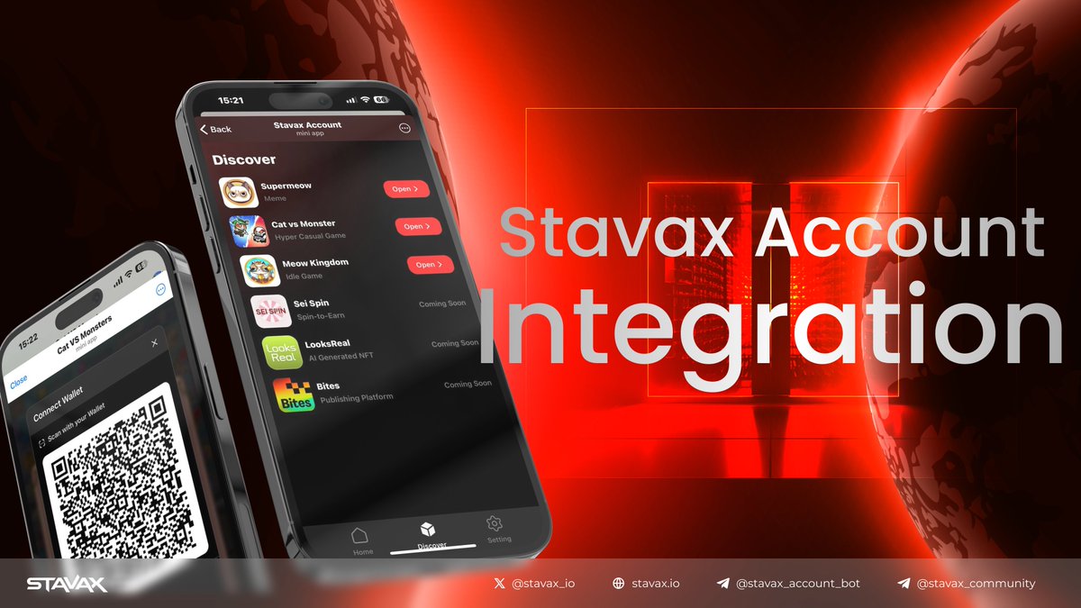 Leo 力欧 (@leo_vc95) on Twitter photo 🚀 Big News for the Stavax Community! 🚀
We've got an exciting integration that's live now – <a href="/catvsmonsters/">Cat VS Monsters 🔴</a> and <a href="/Supermeow_Avax/">Supermeow🔺</a> are officially part of the Stavax ecosystem! 🎉
🌟 What’s New? You can now access both games directly through your #StavaxAccount - link your 🚀 Big News for the Stavax Community! 🚀
We've got an exciting integration that's live now – <a href="/catvsmonsters/">Cat VS Monsters 🔴</a> and <a href="/Supermeow_Avax/">Supermeow🔺</a> are officially part of the Stavax ecosystem! 🎉
🌟 What’s New? You can now access both games directly through your #StavaxAccount - link your