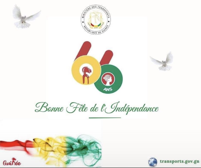 SlameursT's tweet photo. Ans 66 de l’indépendance de notre pays la Guinée 🇬🇳🇬🇳🇬🇳.

Bonne fête à tout le peuple Guinéen 🙏.

#FilsDeGuinée 🇬🇳🇬🇳🇬🇳
@Les Slameurs Thérapeutes ! https://t.co/jRelmHticT