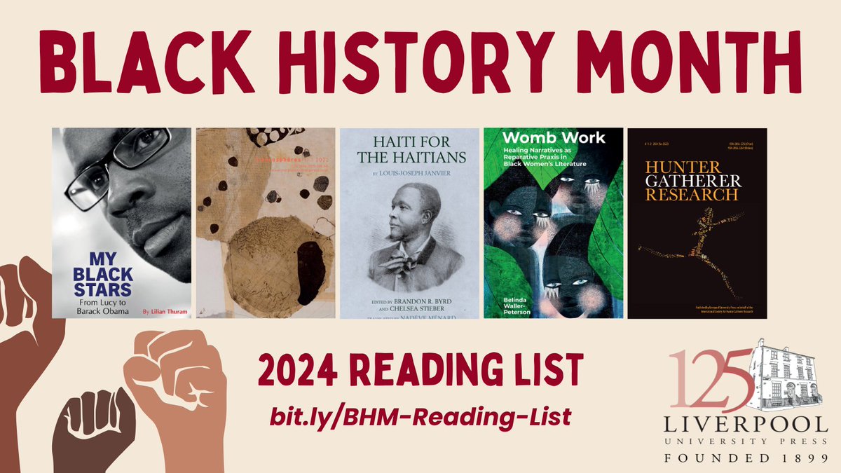 We're celebrating #BlackHistoryMonth with a fresh reading list, including free to read articles from <a href="/AdjoaOsei1/">Adjoa Osei</a> &amp; <a href="/breastlessblack/">élodie Malanda</a>, books from @bronaldbyrd, @chelseastieber, <a href="/Neake81/">Dr. Monique Charles Ph.D (Rev.)</a> and more from the LUP collection. Browse it all online: bit.ly/BHM-Reading-Li….