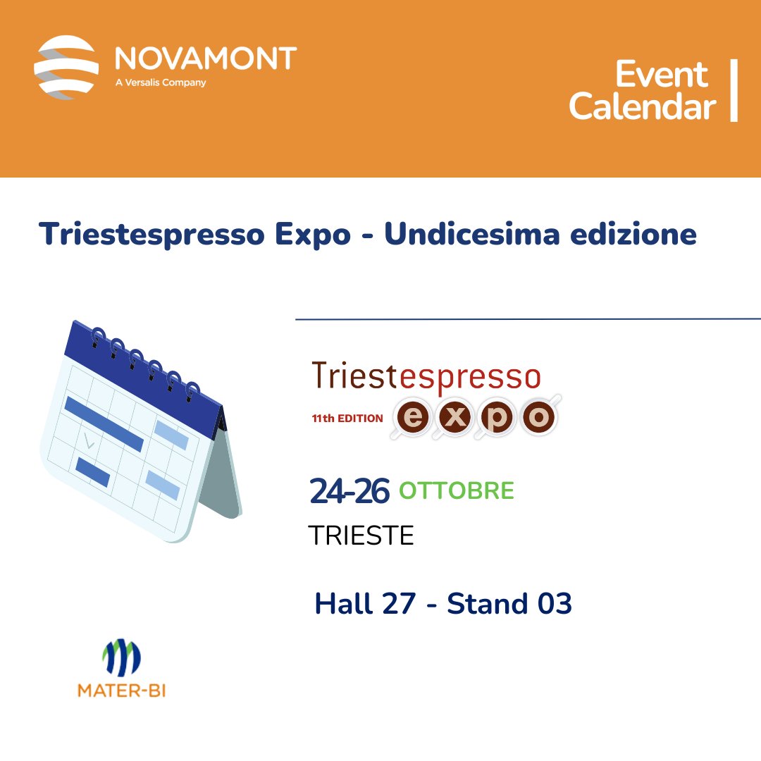 Mater-Bi (@materbi) on Twitter photo #SavetheDate 📅
☕✨ Dal 24 al 26 ottobre 2024, si terrà l'undicesima edizione di <a href="/triestespresso/">TriestEspresso Expo</a> Expo e saremo presenti con le nostre capsule compostabili in Mater-Bi.
Scopri di più materbi.com/news/triestesp…
#MaterBi #TEE24 #Triestespresso #TriestEspressoExpo2024 #SavetheDate 📅
☕✨ Dal 24 al 26 ottobre 2024, si terrà l'undicesima edizione di <a href="/triestespresso/">TriestEspresso Expo</a> Expo e saremo presenti con le nostre capsule compostabili in Mater-Bi.
Scopri di più materbi.com/news/triestesp…
#MaterBi #TEE24 #Triestespresso #TriestEspressoExpo2024
