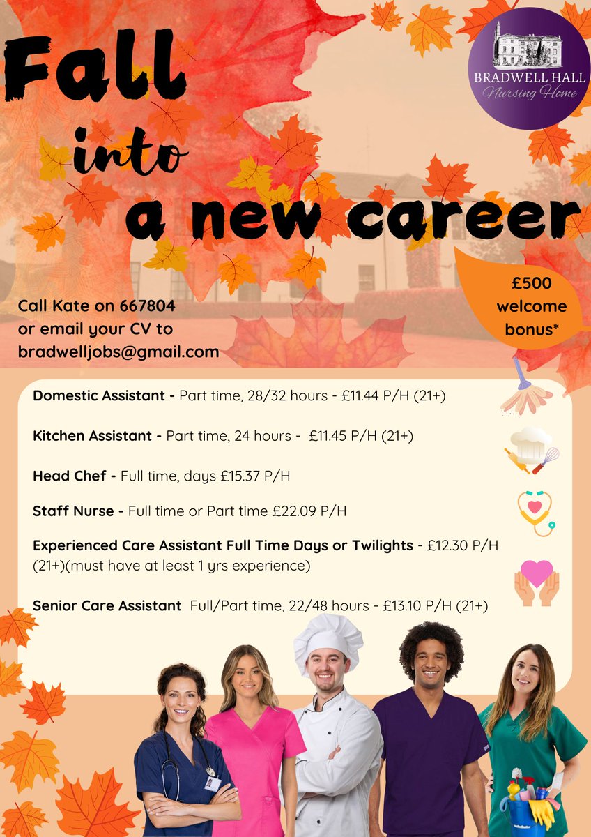 BradwellHall's tweet image. Domestic Assistant 📷
Kitchen Assistant 📷
Head Chef 📷
Staff Nurse 📷
Care Assistant 📷
Senior Care Assistant 📷
#headchef #kitchenstaff #kitchenmanager #seniorstaff #care #careassistant
uk.indeed.com/cmp/Bradwell-H…