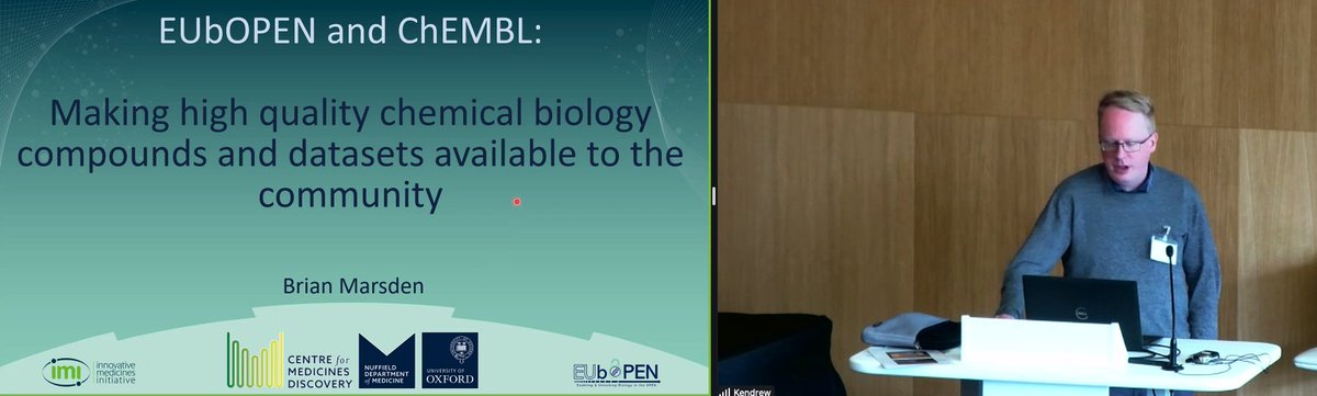 Brian Marsden from Oxford University talking about the <a href="/EUbOPEN/">EUbOPEN</a> project and data deposition to <a href="/ChEMBL/">ChEMBL Database</a>