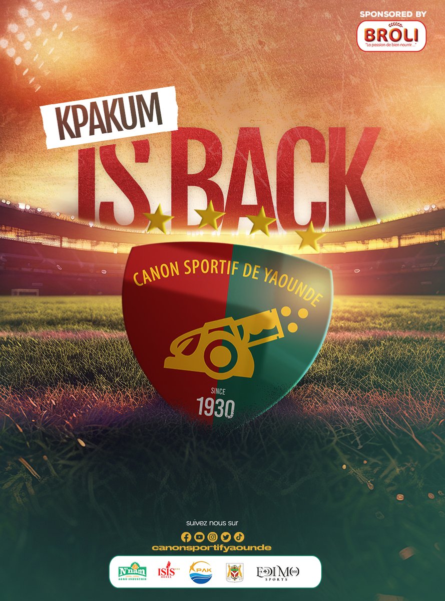 🟢🔴KPAKUM IS BACK!!!

Pour le championnat MTN ELITE ONE 2024/2025💥💪🏾  Stay tuned!😉

#mekokmegondas
#MTNEliteOne
#Kpakum
#broli