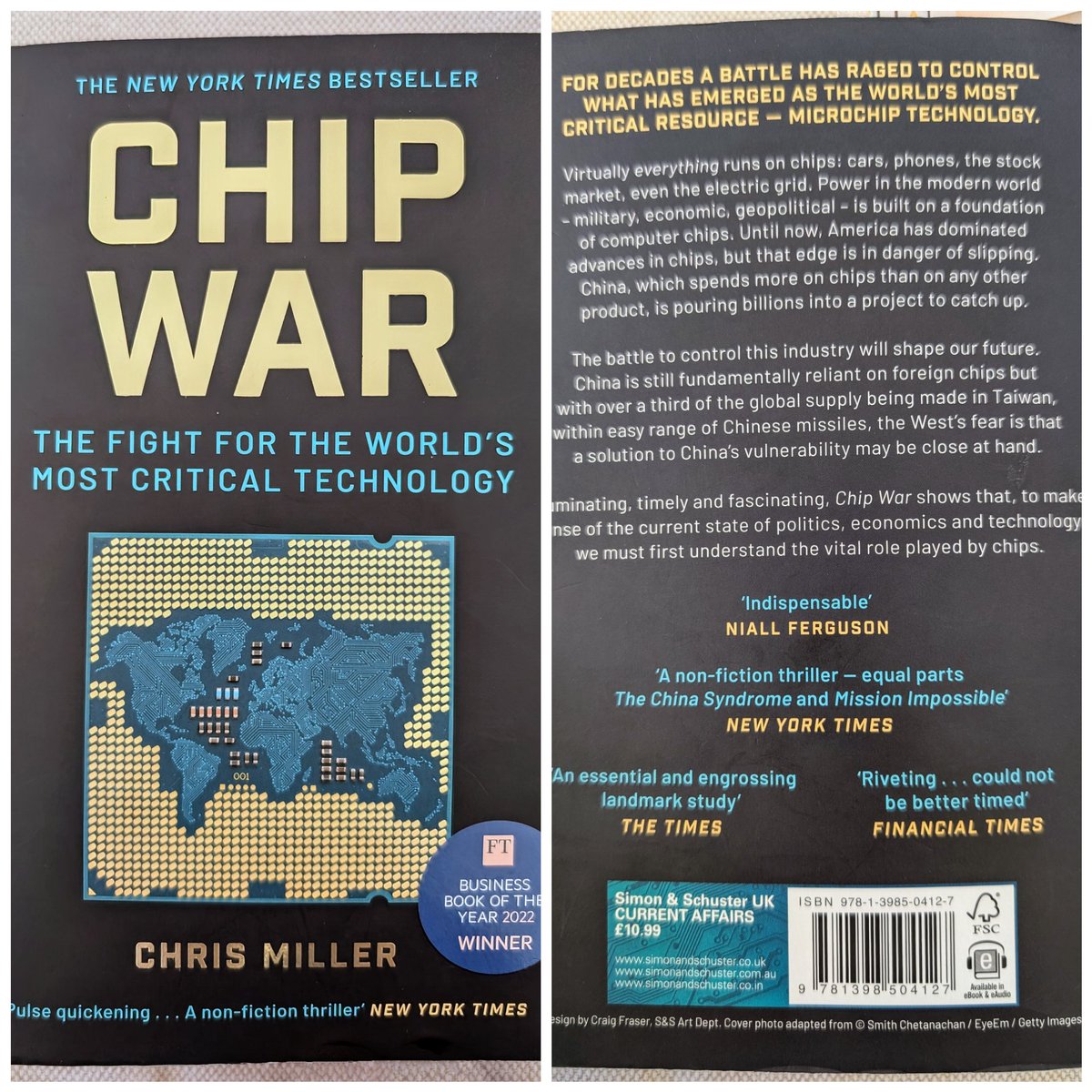 Just finished reading this book, highly recommended, whether you work in tech or want a perspective on how the world works... #Semiconductors #HistoryofTechnology
