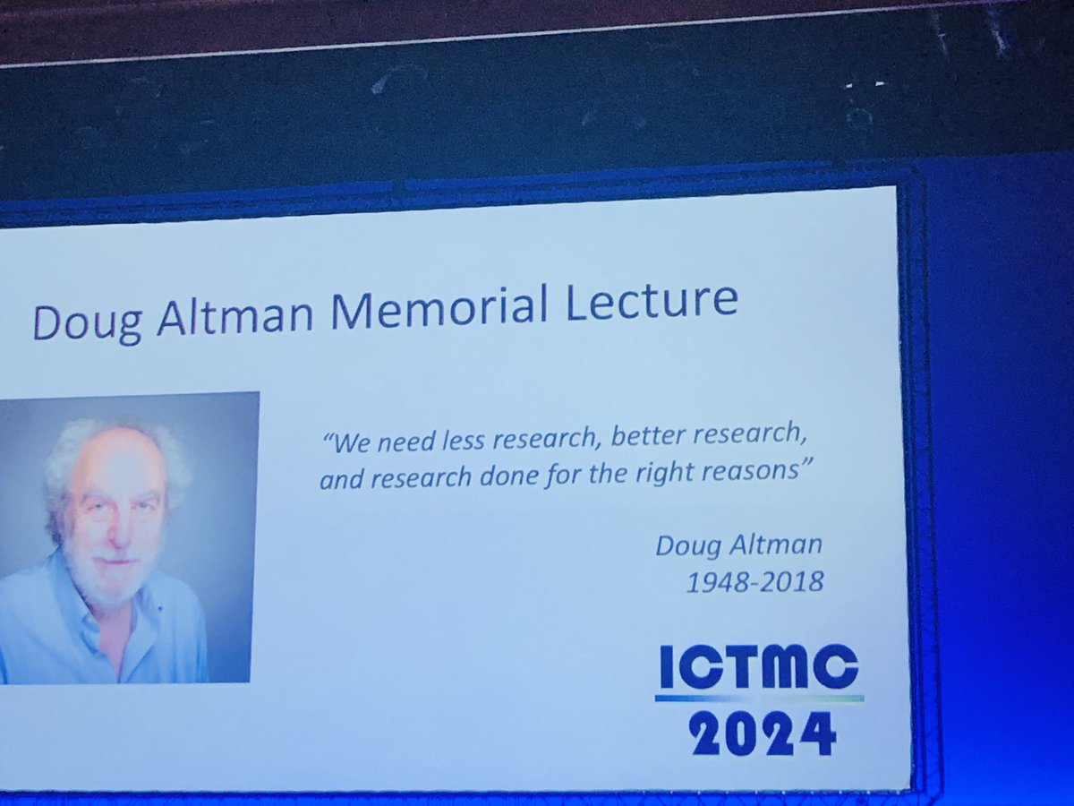 Quote of the day from the conference: “We need less research, better research and research done for the right reasons”