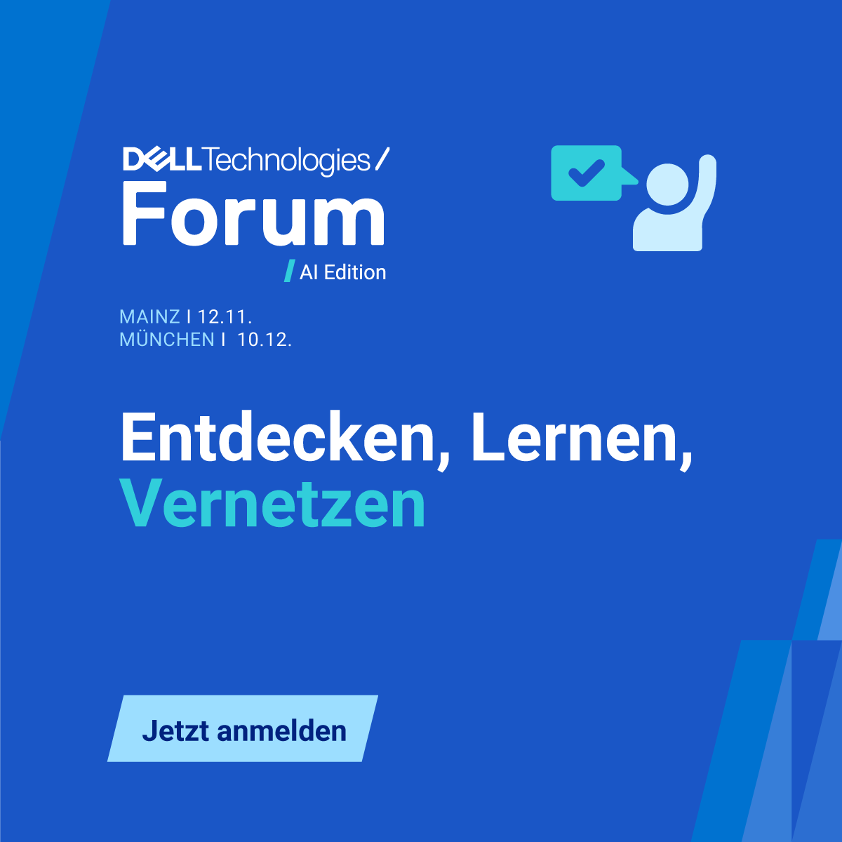 Das #DellTechForum bietet eine fantastische Gelegenheit für unsere Partner, um neue Technologien zu erkunden, Neues zu lernen und sich zu vernetzen. 🚀 Ich bin dabei, und Sie? Melden Sie sich jetzt an: dell.to/3Y78D05

Iwork4Dell #iwork4dell