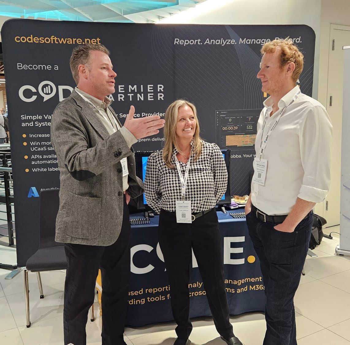 codesoftwareltd's tweet image. We had a fantastic time at #CavellSummitNA yesterday.
If you missed us on the floor drop us a message to discuss the latest updates on call recording, analytics and voice with Clobba.