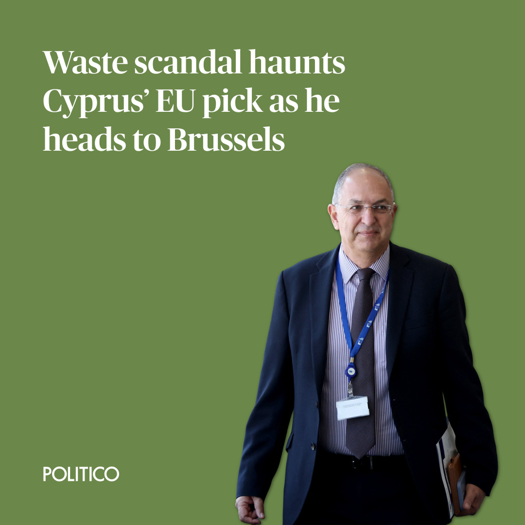 In 2023, a report landed on then-Cypriot environment minister Costas Kadis' desk saying the government was responsible for years of illegal waste dumping.

Will this put his bid to be the EU's next commissioner for oceans and fisheries in jeopardy?

🔗 trib.al/Dp22UCf