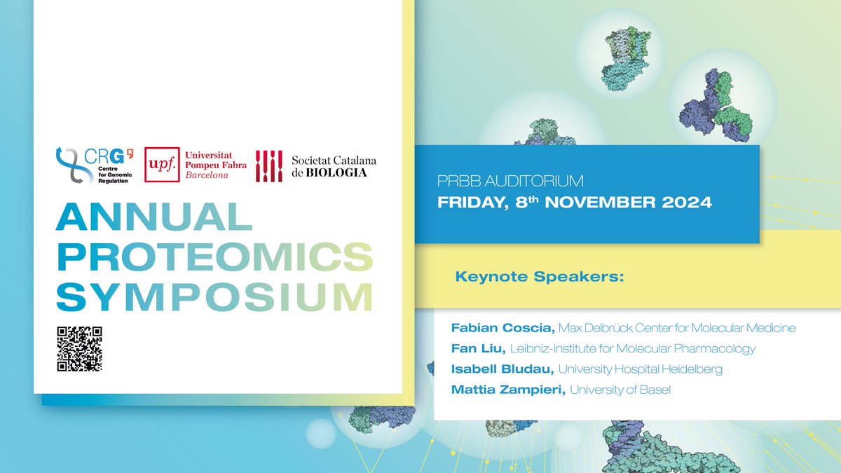 Centre for Genomic Regulation (CRG) (@crgenomica) on Twitter photo 🌟 Don't miss Fabian @CosciaLab from <a href="/MDC_Berlin/">Max Delbrück Center</a> at the Annual Proteomics Symposium on Nov 8th!
🔬 His talk "Deep Visual Proteomics for Precision Oncology," will explore innovative single-cell and spatial omics techniques that map cell-to-cell heterogeneity in unprecedented 🌟 Don't miss Fabian @CosciaLab from <a href="/MDC_Berlin/">Max Delbrück Center</a> at the Annual Proteomics Symposium on Nov 8th!
🔬 His talk "Deep Visual Proteomics for Precision Oncology," will explore innovative single-cell and spatial omics techniques that map cell-to-cell heterogeneity in unprecedented