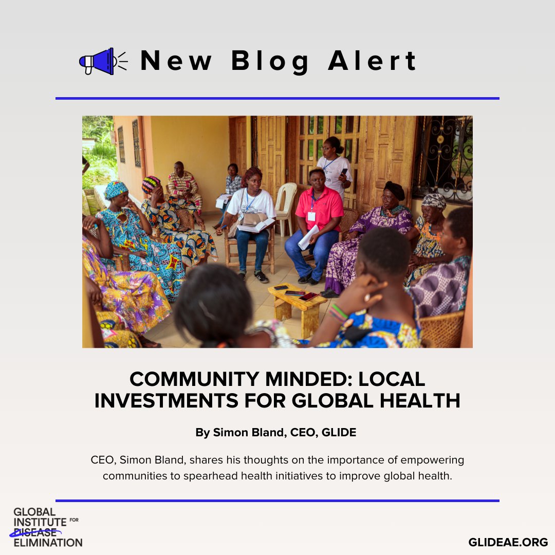 Global Institute for Disease Elimination (@glide_ae) on Twitter photo The need for global collaboration to tackle diseases worldwide has never been greater. Read the latest blog from our CEO <a href="/SimonjrBland/">Simon Bland</a> emphasizing the crucial role of community engagement in driving the #globalhealth response: ow.ly/I7Wa50SytFE The need for global collaboration to tackle diseases worldwide has never been greater. Read the latest blog from our CEO <a href="/SimonjrBland/">Simon Bland</a> emphasizing the crucial role of community engagement in driving the #globalhealth response: ow.ly/I7Wa50SytFE
