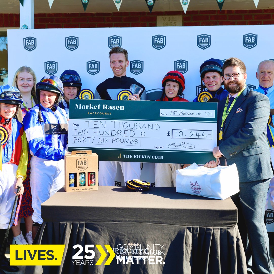 🏇 What an incredible day at the Charity Flat Race held at Market Rasen Racecourse! Overall the event raised over £10,700, helping us continue our life-saving work at LIVES. 💛 Special shout-out to Ben Atkins, our top fundraiser, who raised a phenomenal £3,000! 👏