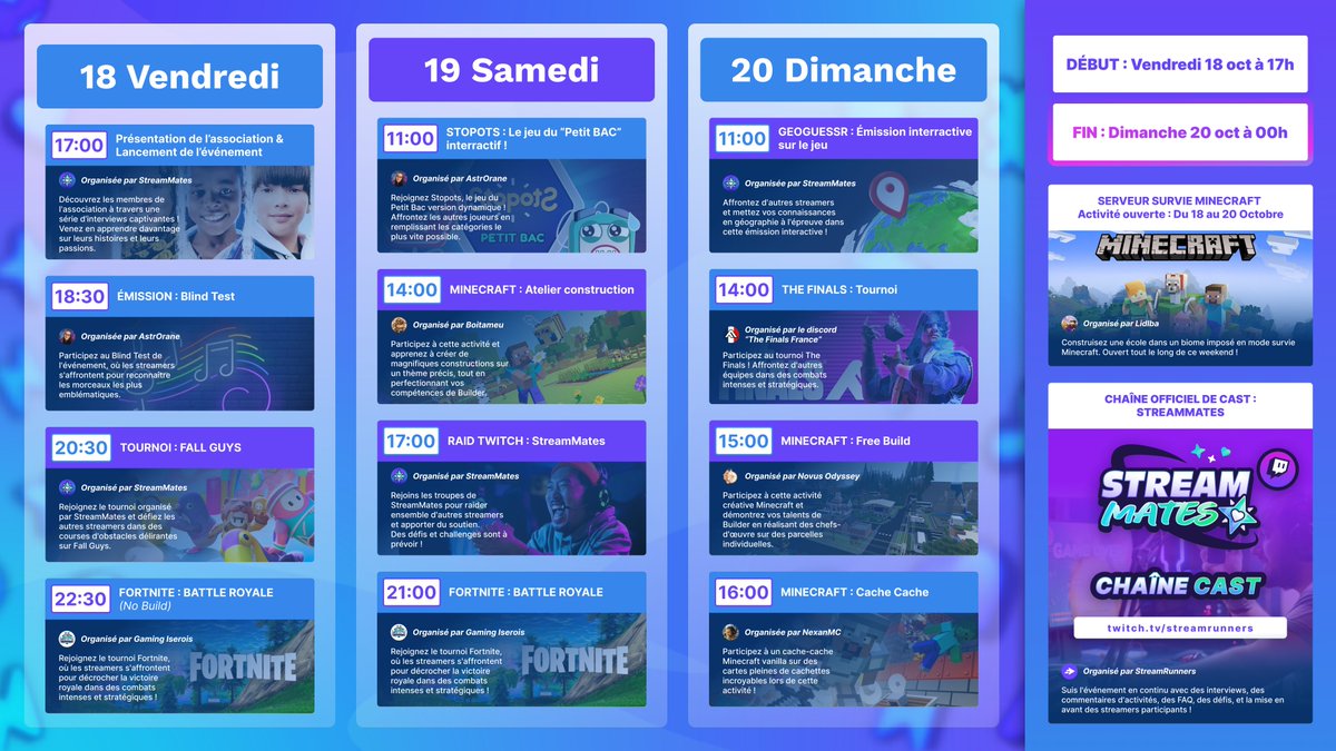 ✨ StreamMates - Événementiel Twitch tweet media