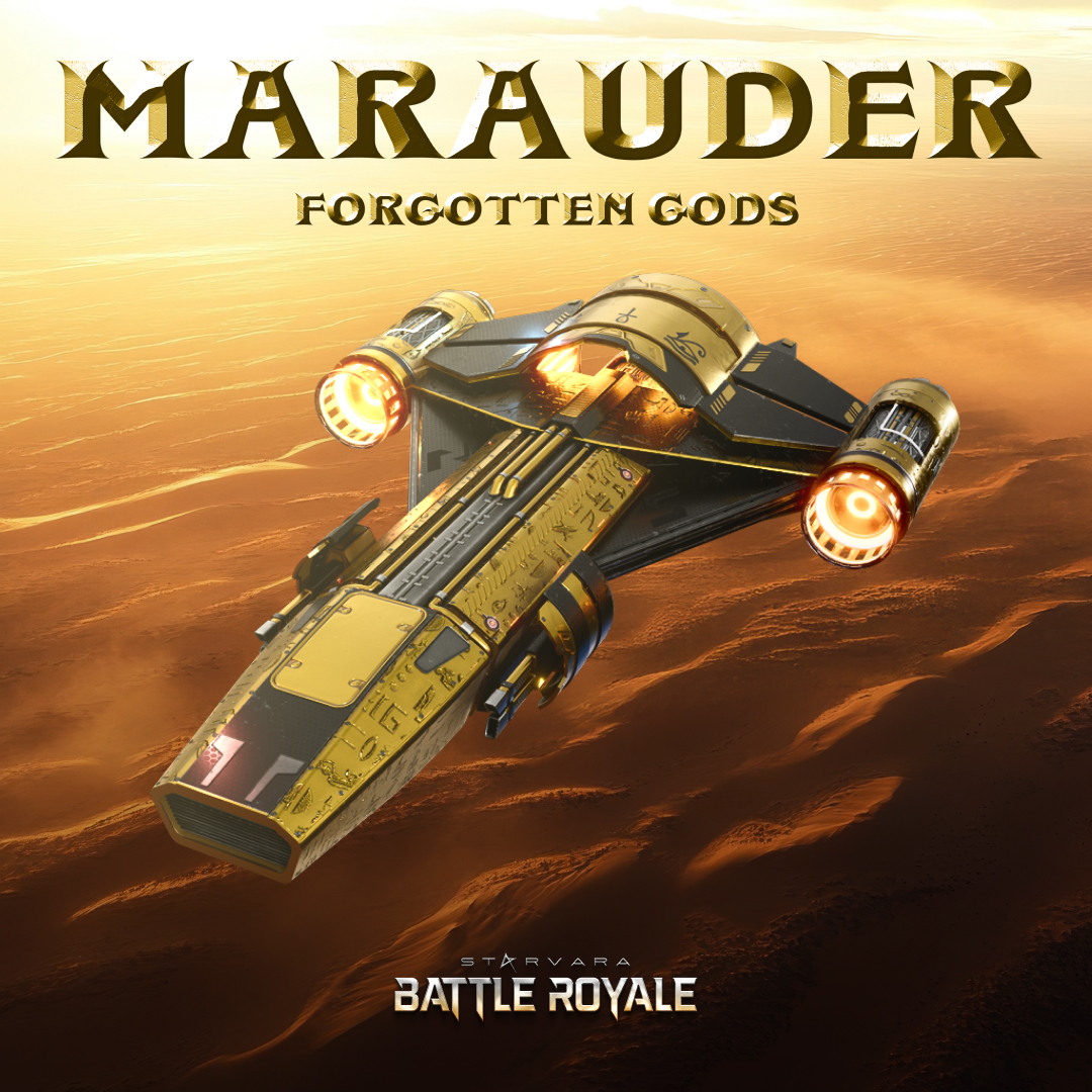 Awaken ancient power with the Marauder spaceship’s Forgotten Gods skin! ⚡🚀
Channel the energy of long-lost deities as you battle for dominance in the galaxy. Will you be the one to rise from the ruins and claim victory? 🌌🔥
#Starvara #BattleRoyale #GalacticConquest