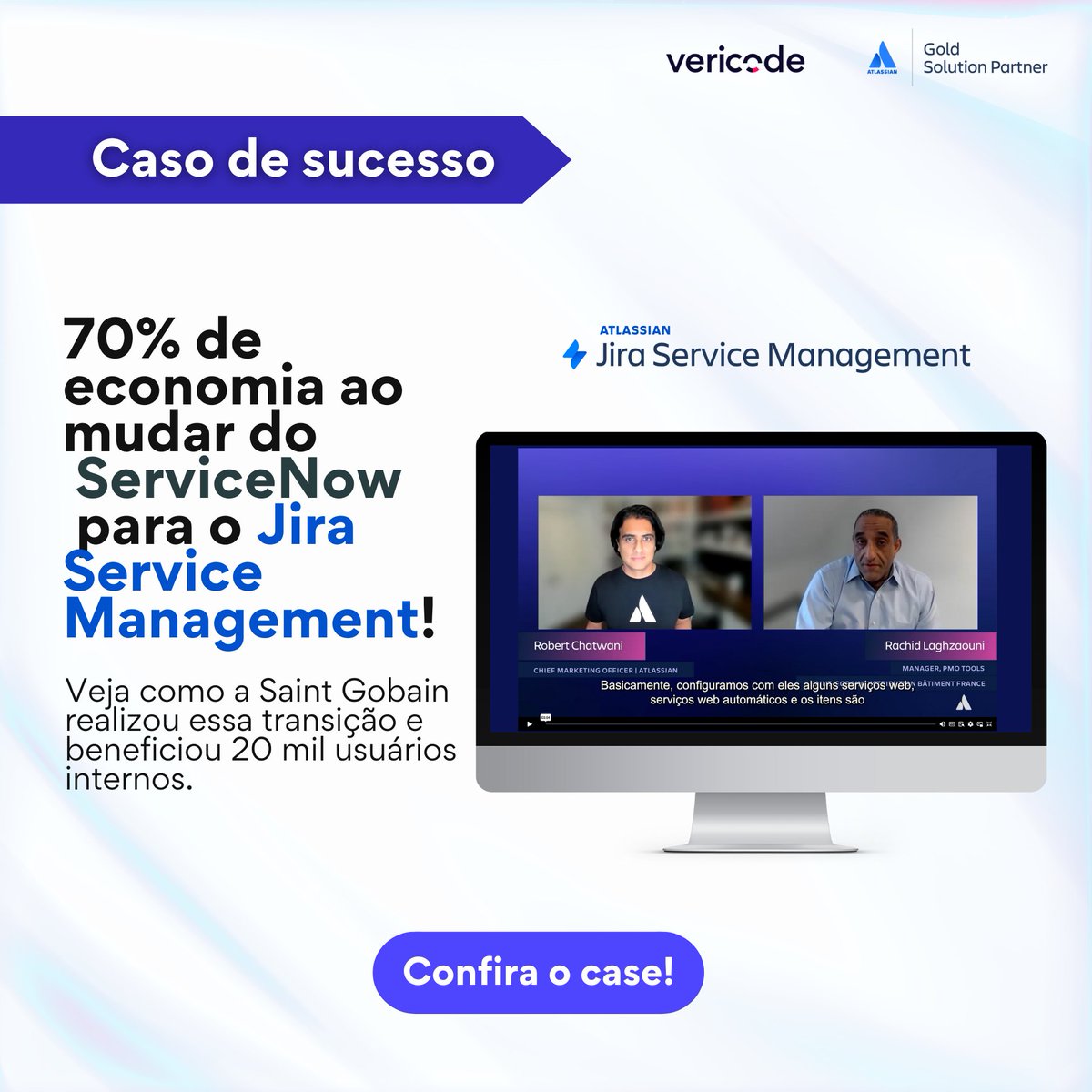 VericodeIT's tweet image. Case de sucesso Atlassian: 70% de economia ao mudar do ServiceNow para o Jira Service Management.
Acesse o case completo: oal.lu/GmAb0
Conte com a Vericode, Gold Solution Partner da Atlassian, nessa jornada!
#jiraservicemanagement #atlassian #servicenow