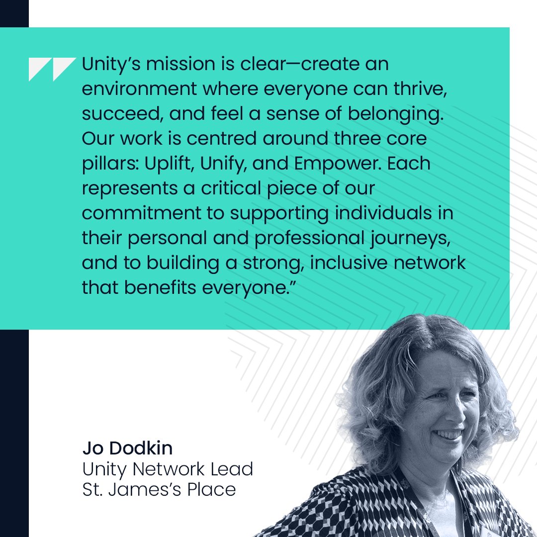 sjpwealth's tweet image. Following #InclusionWeek, we’re continuing our insights into our employee networks. Today we hear from Jo Dodkin, Network lead for our professional women’s network, Unity.

The Unity network have three core focuses: to uplift, unify and empower.