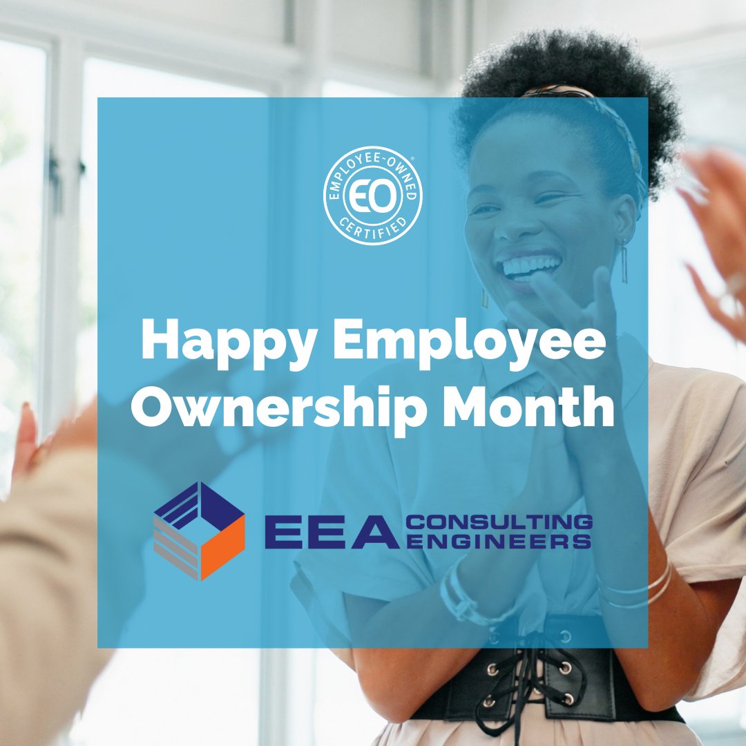 EEAce's tweet photo. Did you know October is Employee Ownership Month? At EEA, we take pride in being 90% Employee-Owned! In 2015, our founder Mike Hart made the bold move to sell 55% of the company to our employees through an Employee Stock Ownership Plan (ESOP). #EEACE #ESOP #EmployeeOwnershipMonth https://t.co/7nIERCsRdX