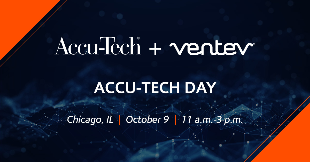 Ventev's tweet image. Learn about our wireless solutions by meeting Patrick Vann, our Ventev Regional Sales Executive, onsite during @Accu-Tech&apos;s Corporation Day on October 9th in Chicago from 11 a.m. to 3 p.m. 

#AccuTechDays #WirelessTechnology #BetterTogether