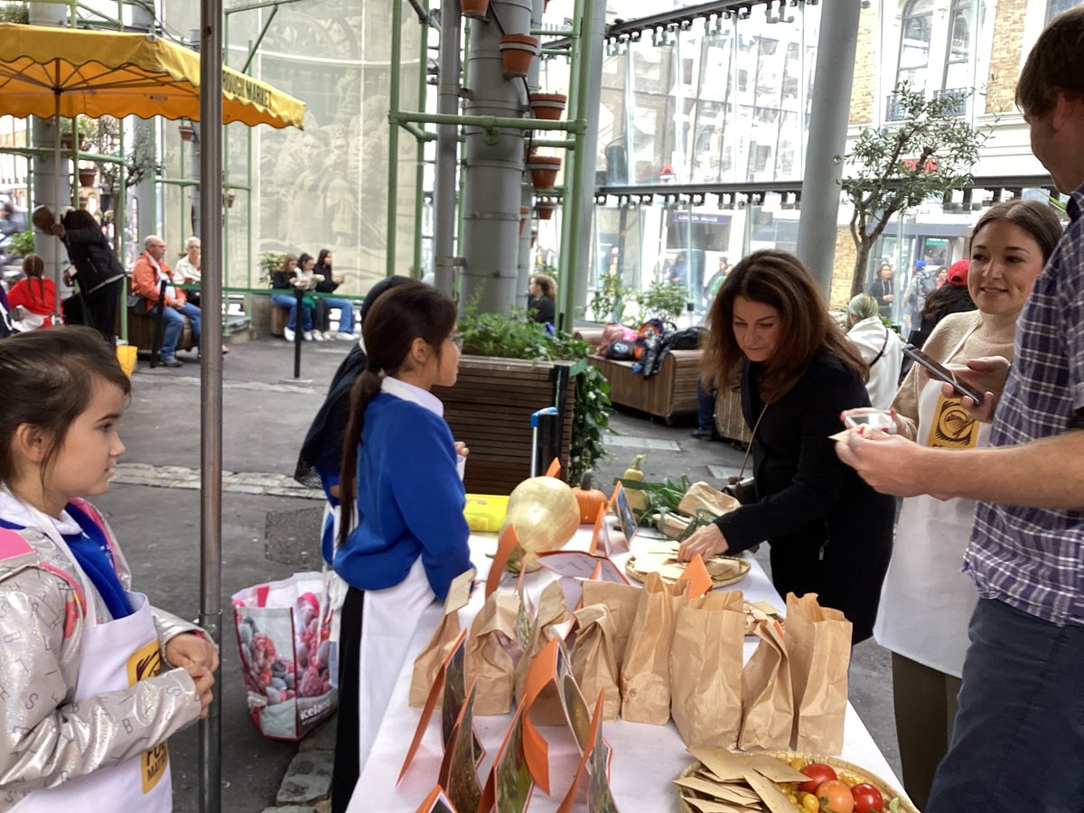 CJ_Year6's tweet photo. Year 5 and 6 visited Borough Market with School Food Matters to sell produce at the market that they had grown in gardening club. They did so well and raised lots of money for charity! https://t.co/abFihPp6Qz