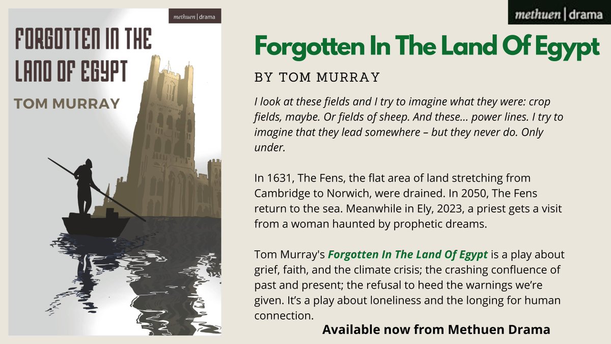 Methuen Drama (@methuendrama) on Twitter photo Huge congratulations to @TomD_Murray for the publication of his play, FORGOTTEN IN THE LAND OF EGYPT! This <a href="/mangoensembletc/">The Mango Ensemble</a> production is touring around the UK now. Don't miss this beautiful, shifting play about grief, faith and climate crisis. Huge congratulations to @TomD_Murray for the publication of his play, FORGOTTEN IN THE LAND OF EGYPT! This <a href="/mangoensembletc/">The Mango Ensemble</a> production is touring around the UK now. Don't miss this beautiful, shifting play about grief, faith and climate crisis.