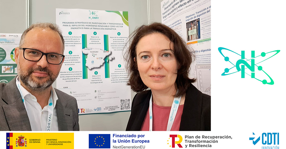 CT_EnergyLab's tweet photo. Hemos aprovechado para estar con nuestro compañeros de @CIDAUT en el #SalónGasRenovable en Valladolid, y difundir el @ProyectoH2ENRY.
+ Info 👉 https://t.co/izwx1rv9mv
@CDTI_innovacion @Aicia_ @Leitat @itenergia #NextGenerationEU #RedesCervera #hidrógenorenovable https://t.co/YGOsXfW9nj