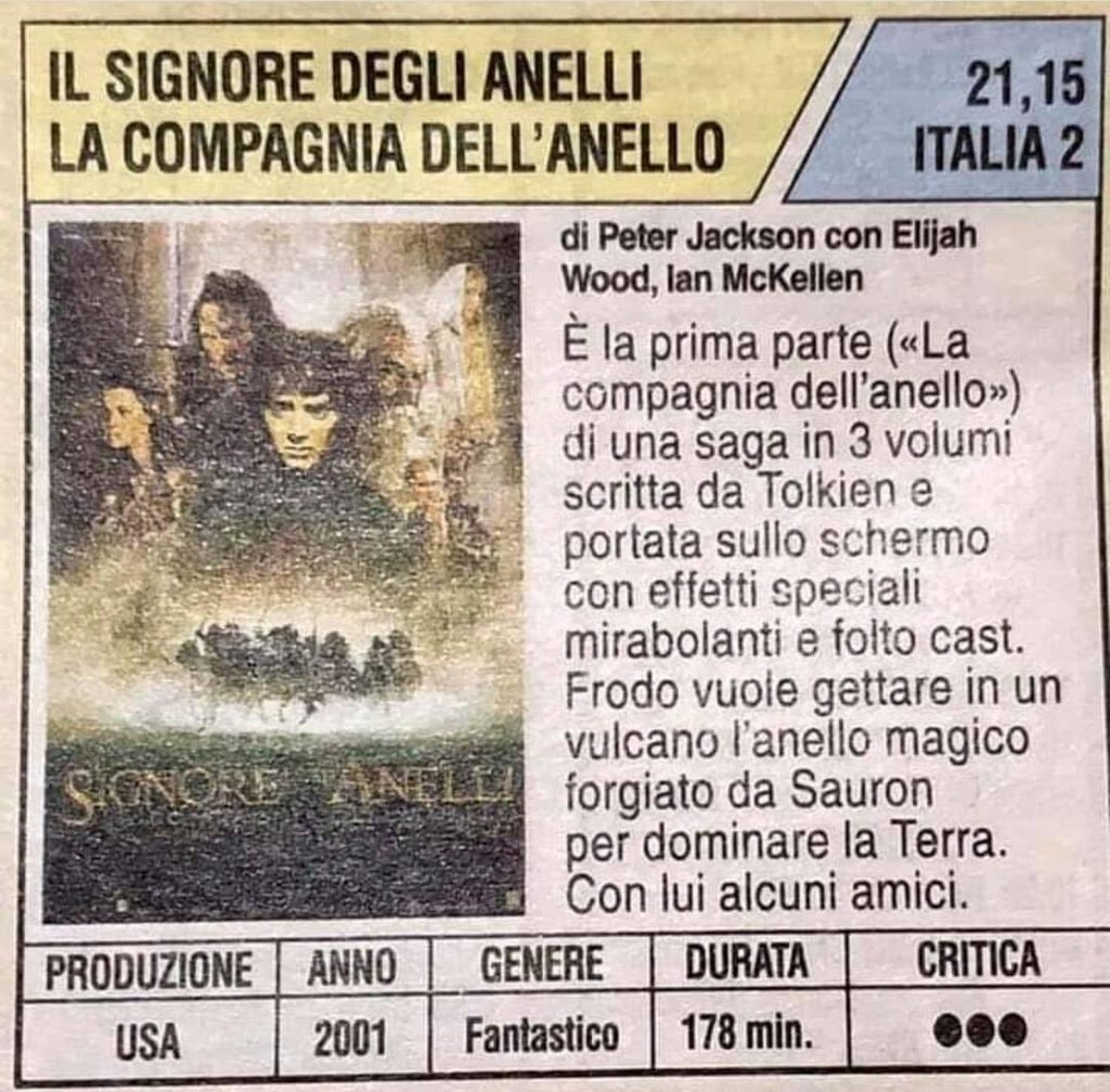 AndreaVenanzoni's tweet photo. Nonostante gli anni trascorsi questa rimane la migliore recensione di sempre. https://t.co/c738dTjfxn